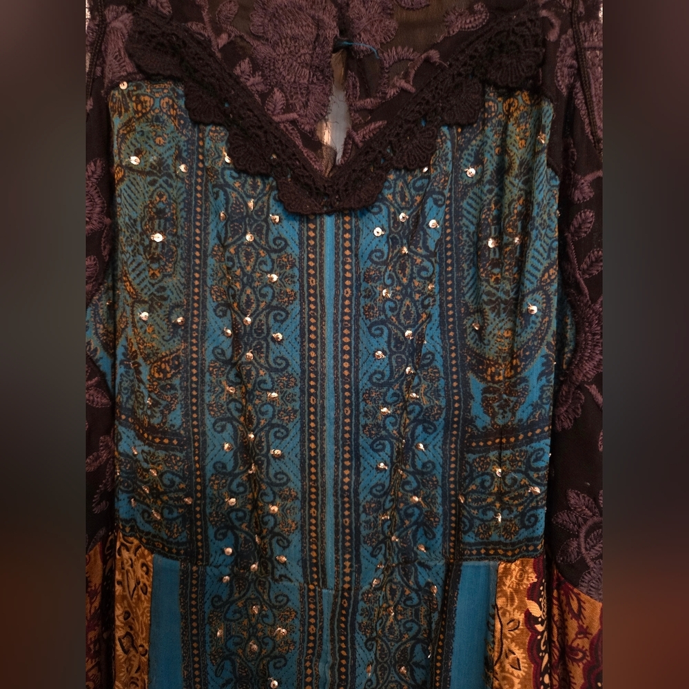 NWOT SIZE 4 FREE PEOPLE "STARDUST" MAXI DRESS - Picture 7 of 14